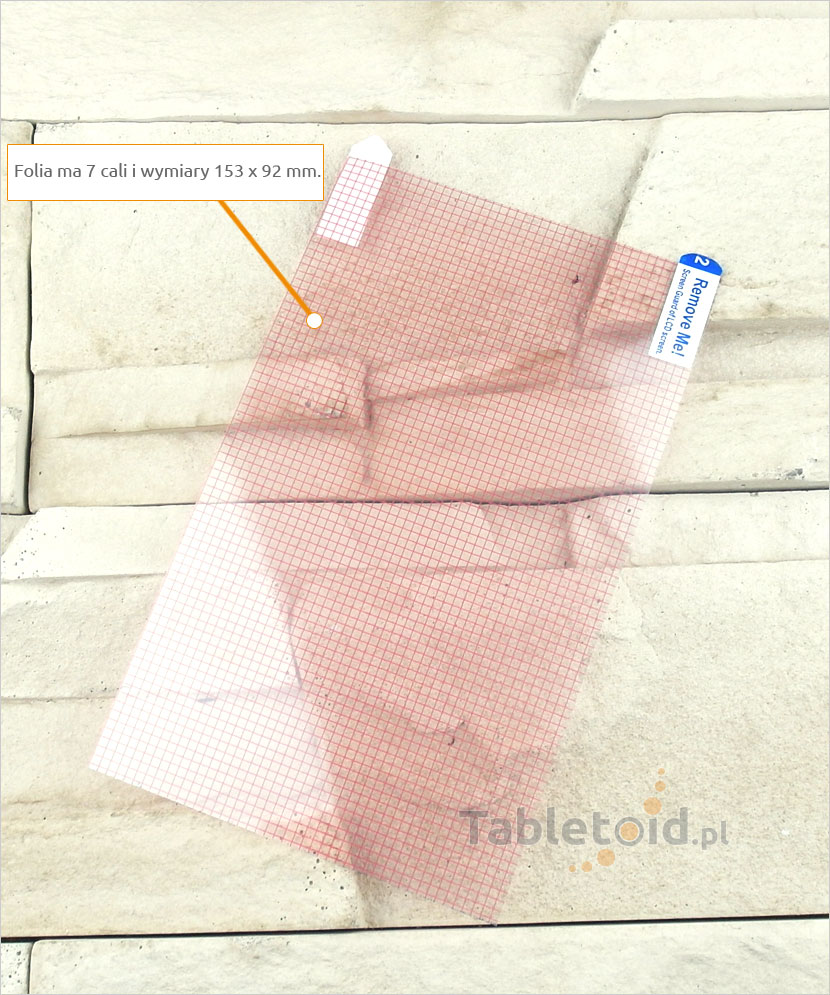 uniwersalna folia ochronna do smartfona tabletu 7 cali